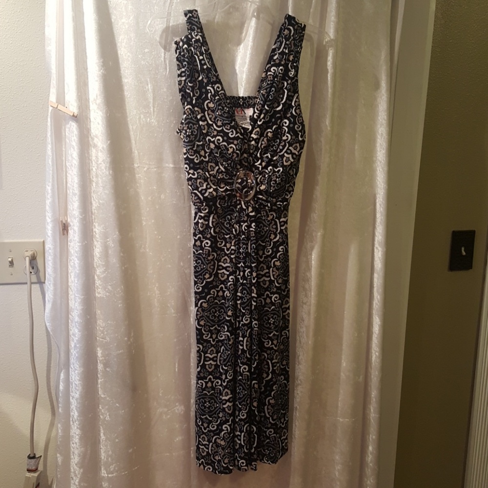 Work or evening dress. Polyester Spandex
